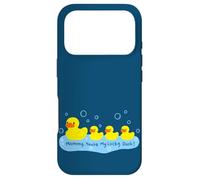 Custodia per iPhone 17 Pro Mommy You're My Lucky Duck Cute Rubber Ducky