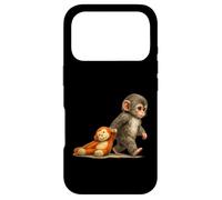 Custodia per iPhone 17 Pro Monkey Punch Baby Macaque Little Punch Big Cute Love peluche