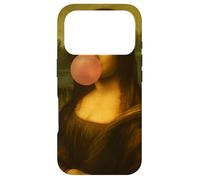 Custodia per iPhone 17 Pro Monna Lisa Bubble Gum Parodia Storia dell'arte Umorismo