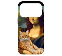 Custodia per iPhone 17 Pro Monna Lisa con in braccio un gatto Ritratto d'arte Pittura