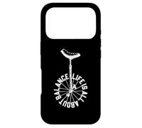 Custodia per iPhone 17 Pro Monociclo vintage divertente dire della vita è tutto sull'equilibrio