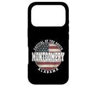 Custodia per iPhone 17 Pro Montgomery Alabama, bandiera americana vintage