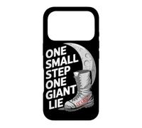Custodia per iPhone 17 Pro Moon Landing Hoax Conspiracy Fake Cover-Up bufala lunare