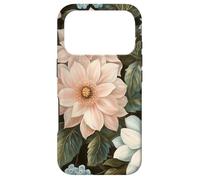 Custodia per iPhone 17 Pro Morbido bouquet floreale | Rose crema e accenti blu