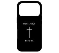 Custodia per iPhone 17 Pro More Of Jesus Less Me Cross - Religioso cristiano minimalista