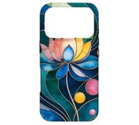 Custodia per iPhone 17 Pro Mosaico di fiori di loto in stile Art Nouveau elegante e moderno