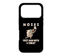 Custodia per iPhone 17 Pro Mosè primo uomo con una tavoletta divertente Pasqua ebraica