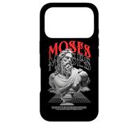 Custodia per iPhone 17 Pro Mosè Religious Christian Moses Statue Graphic Streetwear