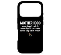 Custodia per iPhone 17 Pro Motherhood Some Days I Rock It Some Days It Rocks Me