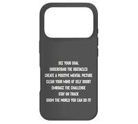 Custodia per iPhone 17 Pro Motivational Success Acronym Inspirational Positive Mind Fun