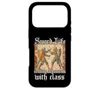 Custodia per iPhone 17 Pro Motivo Bouhourt del Libro d'ore: lotta tra cavalieri e