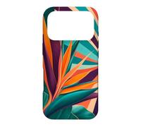 Custodia per iPhone 17 Pro Motivo floreale tropicale con fiori di uccello del paradiso