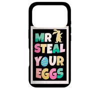 Custodia per iPhone 17 Pro Mr Steal Your Eggs Coniglio Divertente Pasqua Domenica Uovo Pasqua