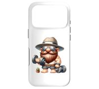 Custodia per iPhone 17 Pro Muscleman Gnome With Dumbbells Funny Fitness Working Out
