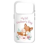 Custodia per iPhone 17 Pro My 1st Mother's Day - Cute Mom & Baby Dear Cute Watercolor