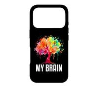 Custodia per iPhone 17 Pro My Brain Tree Rainbow Splash Neurodivergente Adulto