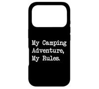 Custodia per iPhone 17 Pro My Camping Adventure My Rules Citazioni divertenti