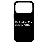 Custodia per iPhone 17 Pro My Creative Flow Needs a Patch Funny Gamer Art Citazione