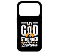 Custodia per iPhone 17 Pro My God Is Strong Than Leukemia
