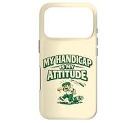 Custodia per iPhone 17 Pro "My Handicap Is My Attitude", divertente regalo per golfisti