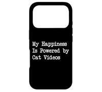 Custodia per iPhone 17 Pro My Happiness is Powered by Cat Videos Amante dei gatti