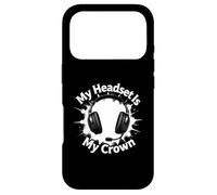 Custodia per iPhone 17 Pro My Headset Is My Crown Funny Gamer Gaming Graphic
