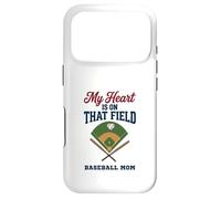 Custodia per iPhone 17 Pro My Heart Is On That Field Baseball Mom Proud Game