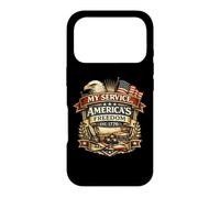 Custodia per iPhone 17 Pro My Service Americas Freedom Veteran Eagle Flag Patriots 1776