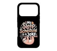 Custodia per iPhone 17 Pro My Sleep Schedule Is A Joke Notturno stanco -