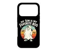 Custodia per iPhone 17 Pro My Son Is My Favorite Boo Halloween Mom Dad