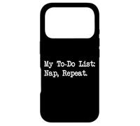 Custodia per iPhone 17 Pro My To-Do List Nap Repeat Funny Napping Citazioni Abbigliamento