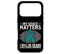 Custodia per iPhone 17 Pro My Voice Matters Support Sexual Assault Awareness Gifts