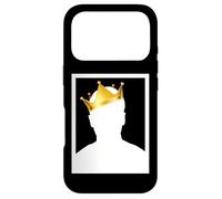 Custodia per iPhone 17 Pro Mysterious Royal King with Golden Crown Illustration Graphic