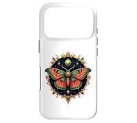 Custodia per iPhone 17 Pro Mystical Moth with Celestial Sun and Stars Design