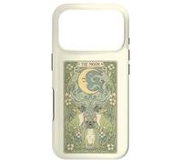 Custodia per iPhone 17 Pro Mystical Pug Howling at The Moon Tarocchi Card Art Dog Amante