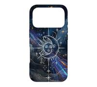 Custodia per iPhone 17 Pro Mystical Sun Moon Nebula Art Cosmic Harmony Design