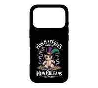 Custodia per iPhone 17 Pro Mystical Voodoo Doll New Orleans Pins and Needles Art