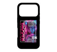 Custodia per iPhone 17 Pro Nagoya City 80s Synthwave E-Girl Giappone Nagoya