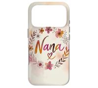 Custodia per iPhone 17 Pro Nana Floral Heart Flower Cottagecore Cute Grandma