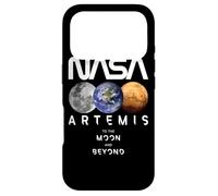 Custodia per iPhone 17 Pro NASA Artemis Missione Terra Luna Marte Worm Logo