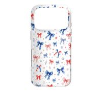 Custodia per iPhone 17 Pro Nastro Americano Estetico Archi Rosso Bianco E Blu