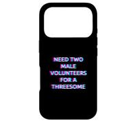 Custodia per iPhone 17 Pro Need Two Male Volunteers 2000s Grunge Aesthetic Adult Humor