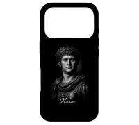 Custodia per iPhone 17 Pro Nero Imperatore Romano Ritratto Antica Roma Icona