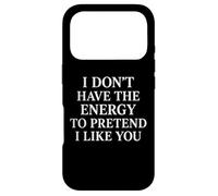 Custodia per iPhone 17 Pro Nessuna energia per fingere che mi piaccia sarcastico