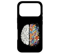 Custodia per iPhone 17 Pro neurologo, cervello, sinistra, e, destra, pensare, creatività, concetto