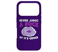 Custodia per iPhone 17 Pro Never Judge A Rock dalla copertina Funny Rockhounding