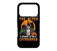 Custodia per iPhone 17 Pro Never Mind The Witch Beware Of Chihuahua Dog Halloween