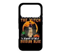 Custodia per iPhone 17 Pro Never Mind The Witch Beware Of Russian Blue Cat Halloween