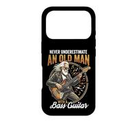 Custodia per iPhone 17 Pro Never Underestimate an Old Man with A Bass Guitar Player Dad
