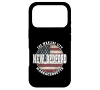 Custodia per iPhone 17 Pro New Bedford Massachusetts, Vintage bandiera americana